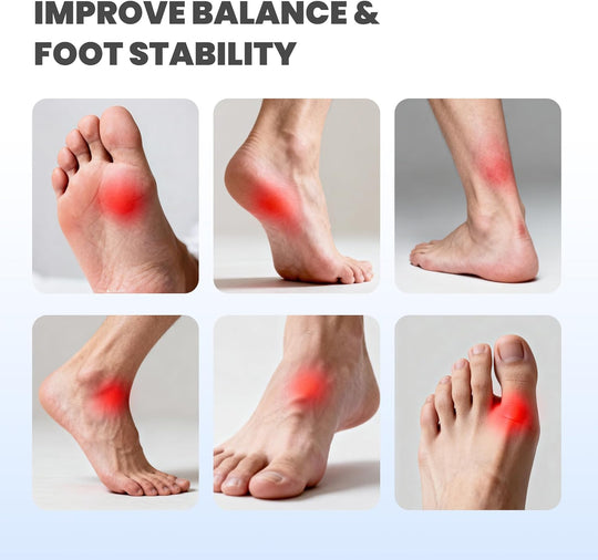 Balance Board for Foot & Ankle Strength – Dual Half-Cylinder Trainer with Roller (MOQ 10 Sets)