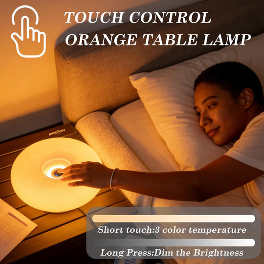 Modern Dimmable Ambient Table Lamp with Touch & Remote Control – Warm LED Mood Light for Bedroom, Living Room & Nightstand