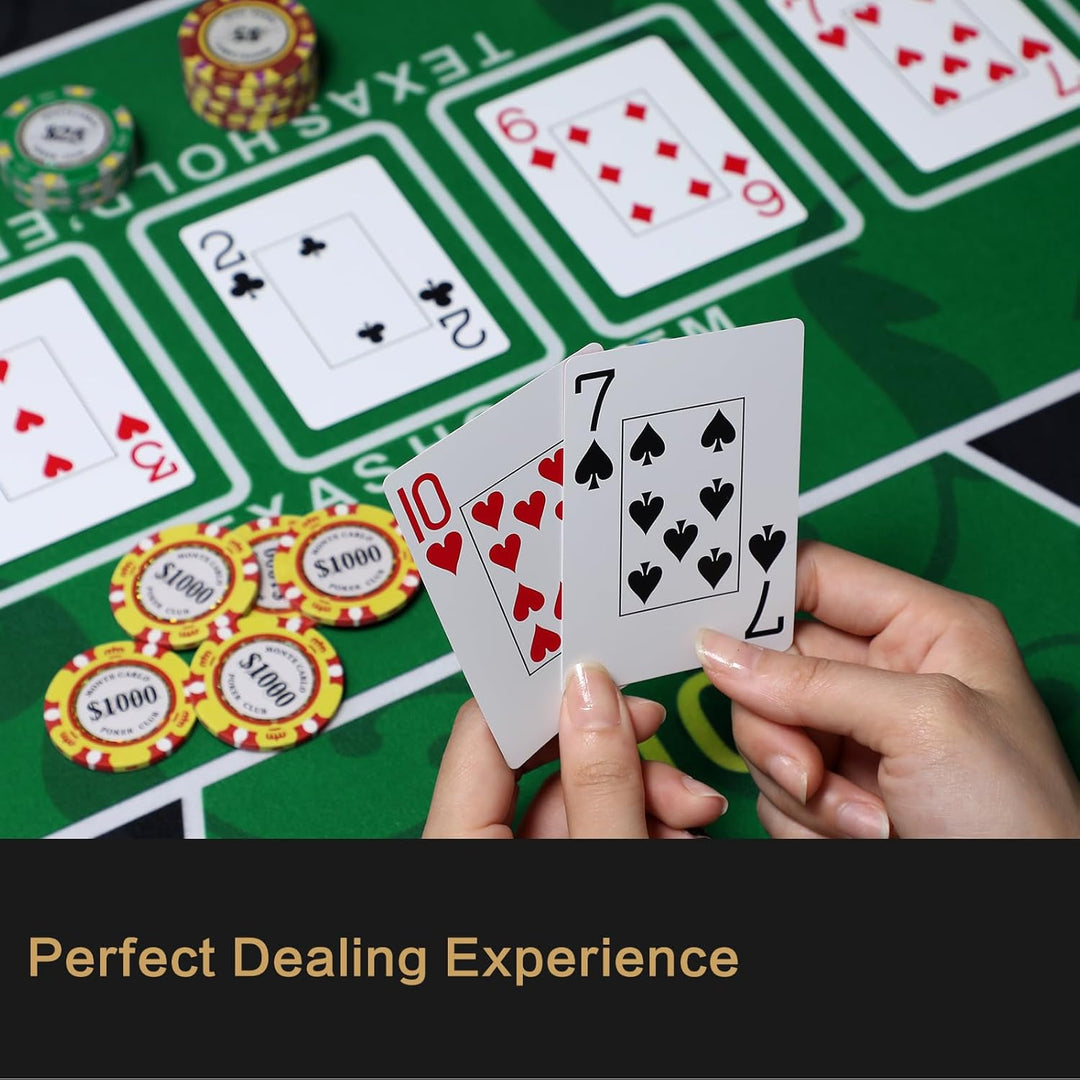 Texas Hold'Em Poker Mat Portable Rubber Poker Table Top Water Waterproof, (MOQ 10 Sets)