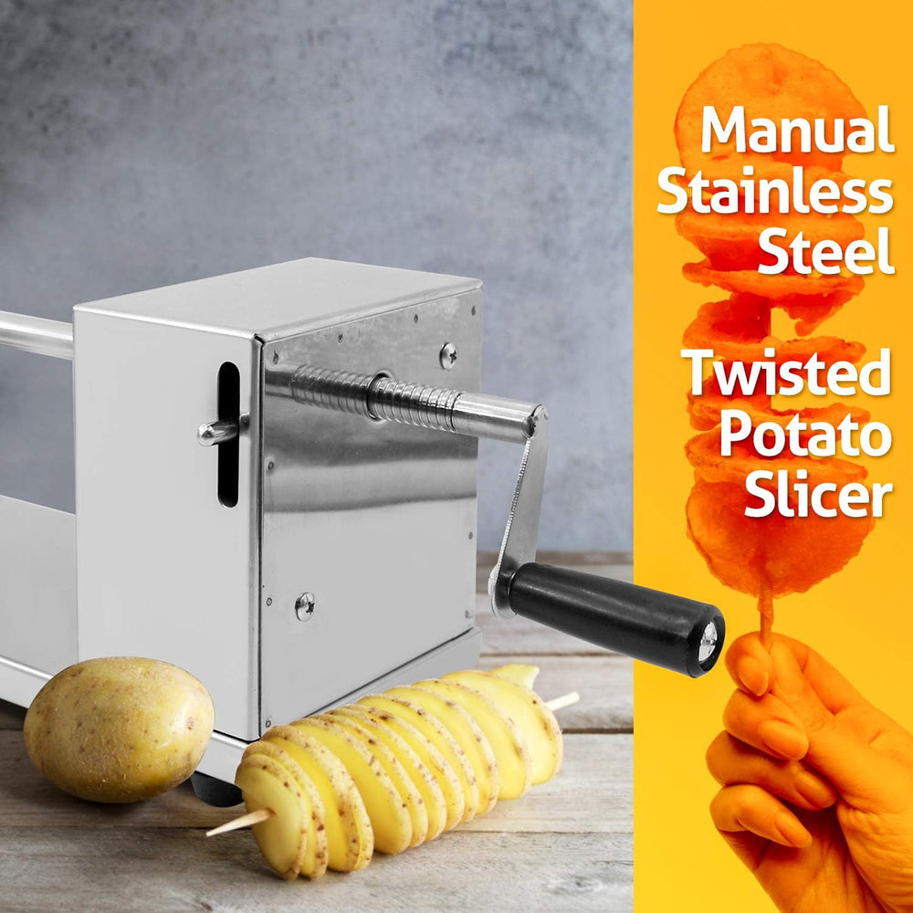 Stainless Steel Potato Chip Cutter/Spiral Slicer Machine Metal Material (MOQ 10 Sets)