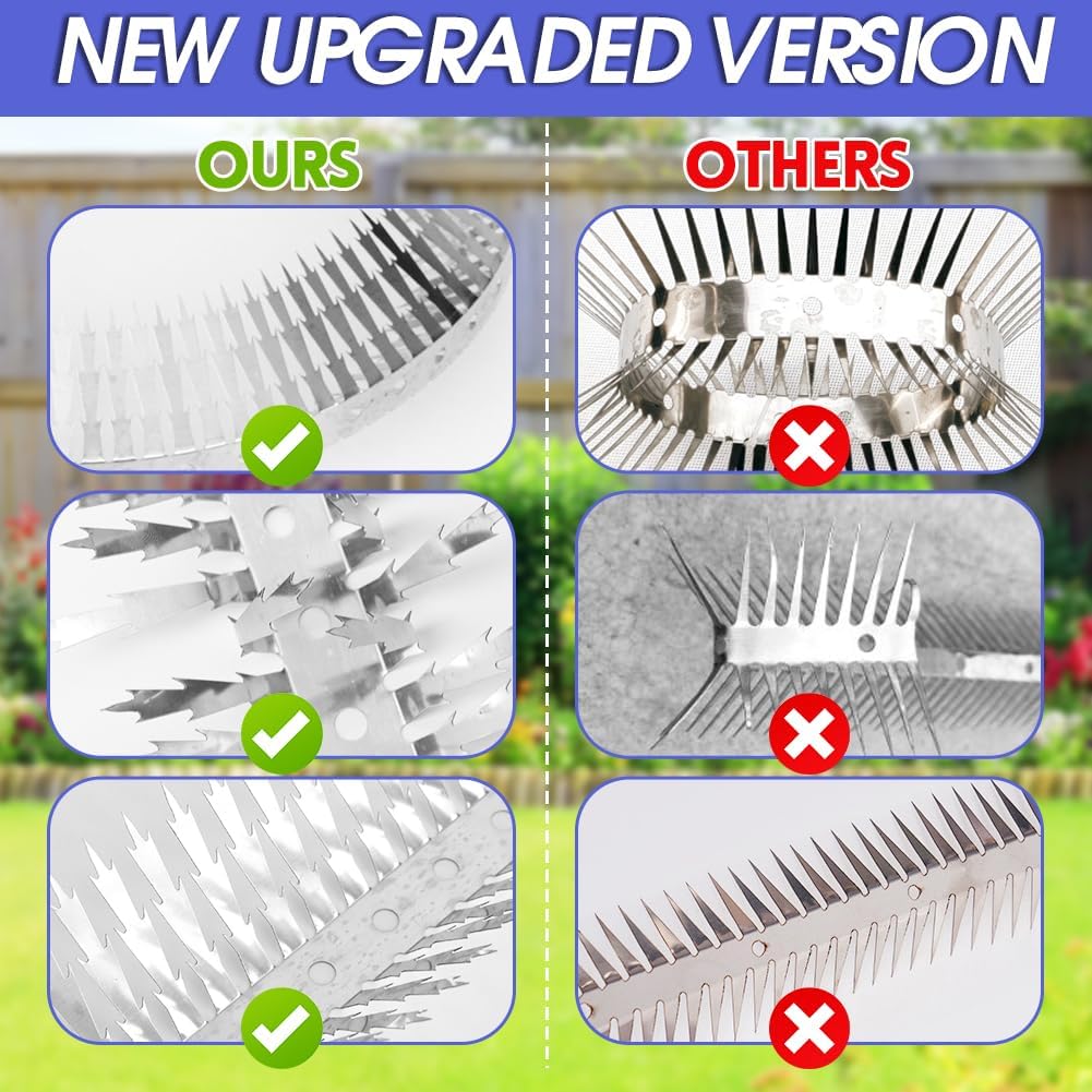 Outdoor Stainless Steel Garden Fence Spikes and Wall