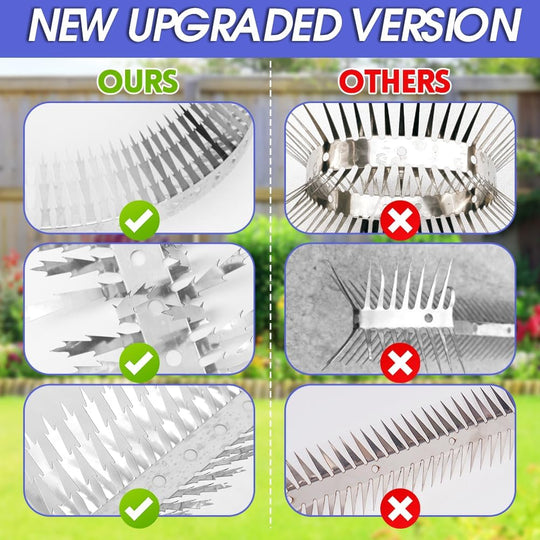 Outdoor Stainless Steel Garden Fence Spikes and Wall
