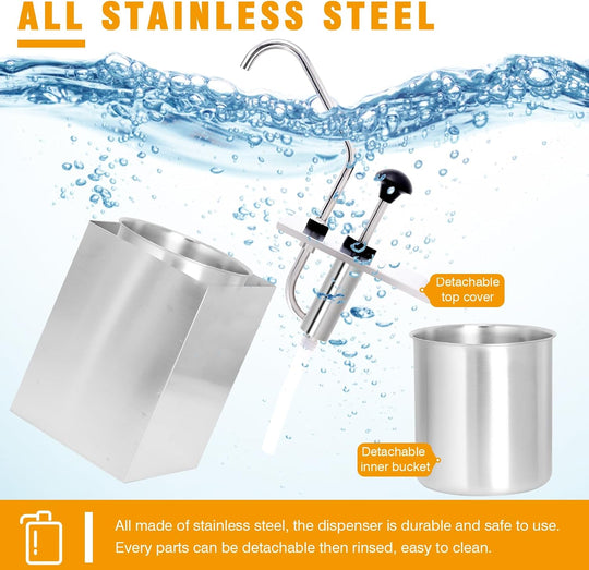 Stainless Steel Ketchup Dispenser Utensils for Convenient Sauce Serving (MOQ 10 Sets)