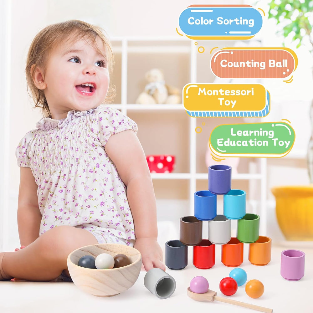 Early Education Enlightenment Rainbow Balls 35mm for Toddlers (MOQ 10 Sets)