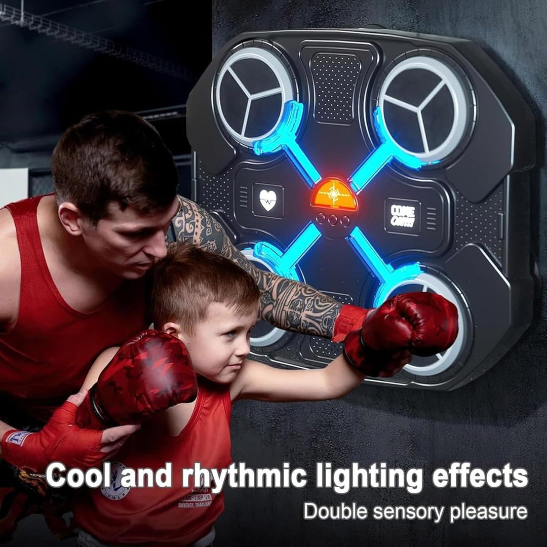 Smart Music Boxing Machine with Boxing Gloves,Home Bluetooth Boxing Machine Trainer Wall Mounted