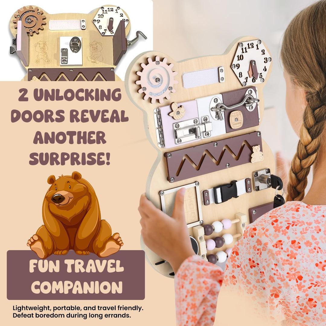 vigor Montessori Sensory Board - Busy Boards, Montessori Toys for Kid’s Development (MOQ 10 Sets)