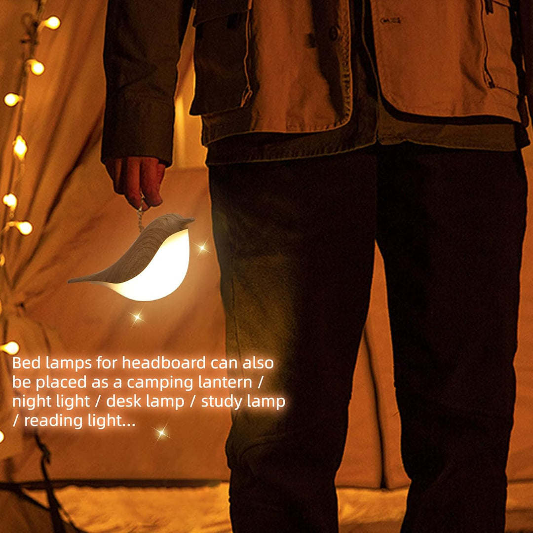 Night Light Aroma Diffuser with Bird Design Dimmable Detachable Sleep Aid Desktop Decor Ambient Lamp