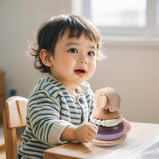 Felt Elephant Set with Bell Customizable Logo Educational Toys for 2-4 Years Fun