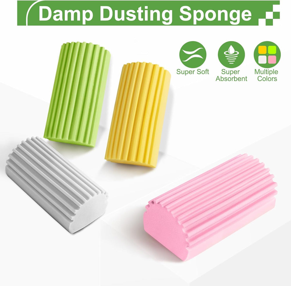 Damp Clean Duster Sponge, Reusable Magic Dusting Sponge Brush (MOQ 10 Pcs)