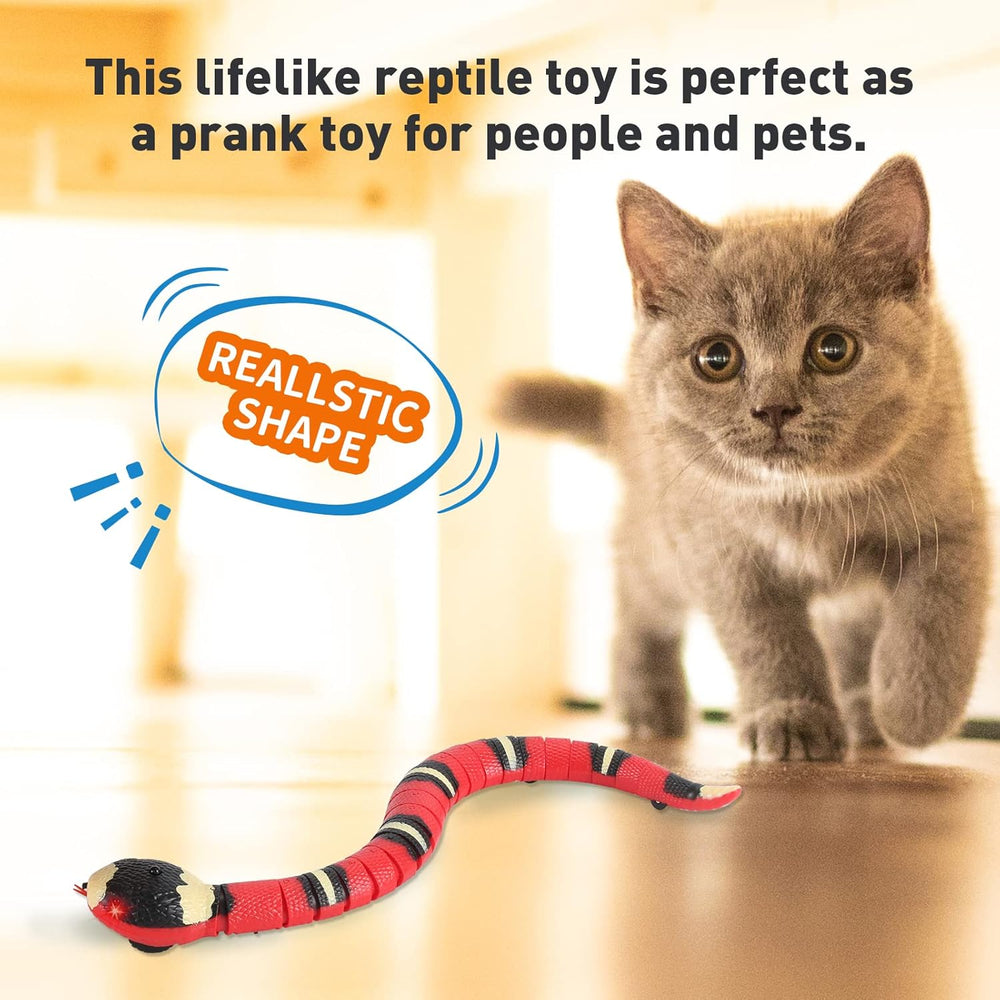 USB Rechargeable,Automatically Sense Obstacles and Escape,Electric Tricky Snake Cat Toys for Indoor Cats Dogs (MOQ 10 Sets)