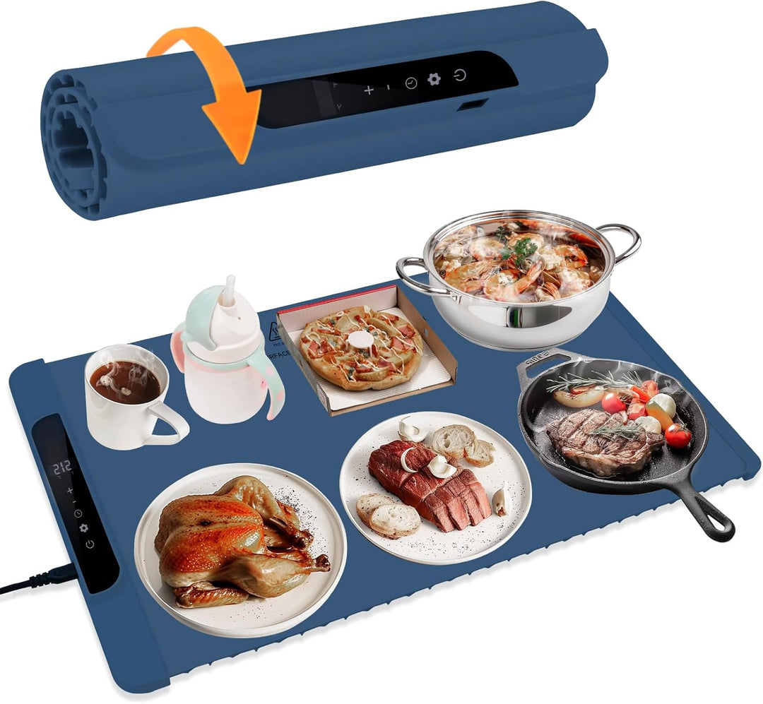 Electric Warming Tray with Adjustable Temperature Foldable Food Warmer (MOQ 10 Sets)