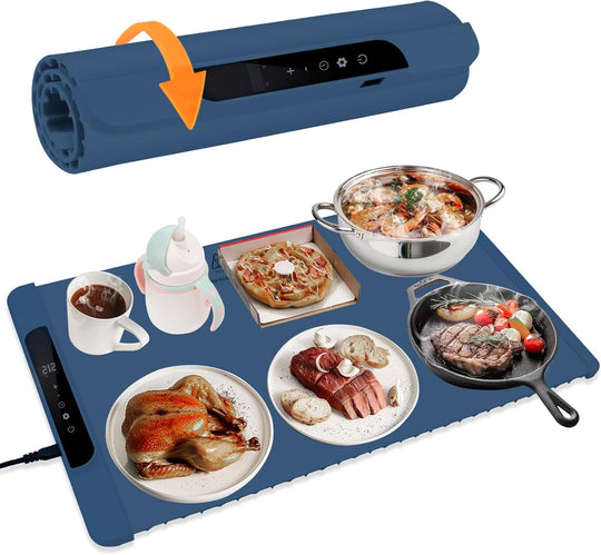 Electric Warming Tray with Adjustable Temperature Foldable Food Warmer (MOQ 10 Sets)