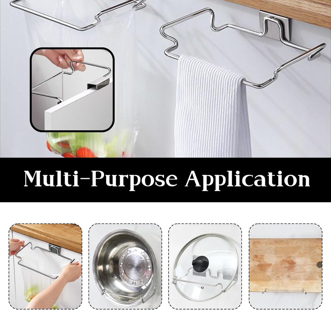 Trash Bag Holder Rack for Recycled Reusable Disposable Plastic Shopping Grocery Bags for Kitchen (MOQ 10 Pcs)