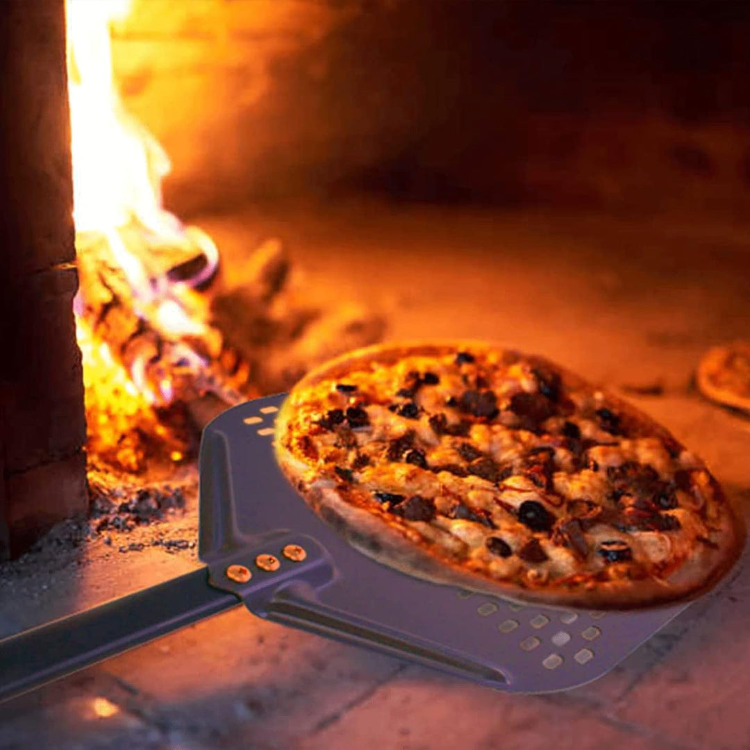 Pizza long Peel Perforated Pizza Shovel Aluminum Brick Oven Detachable