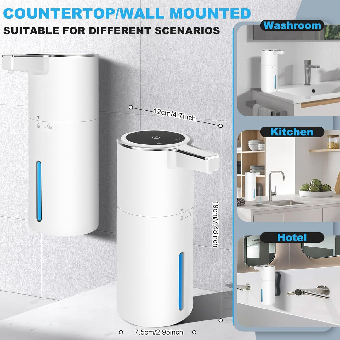 Automatic Soap Dispenser Liquid Touchless 13.52oz/400ml Wall USB Rechargeable (MOQ 10 Sets)