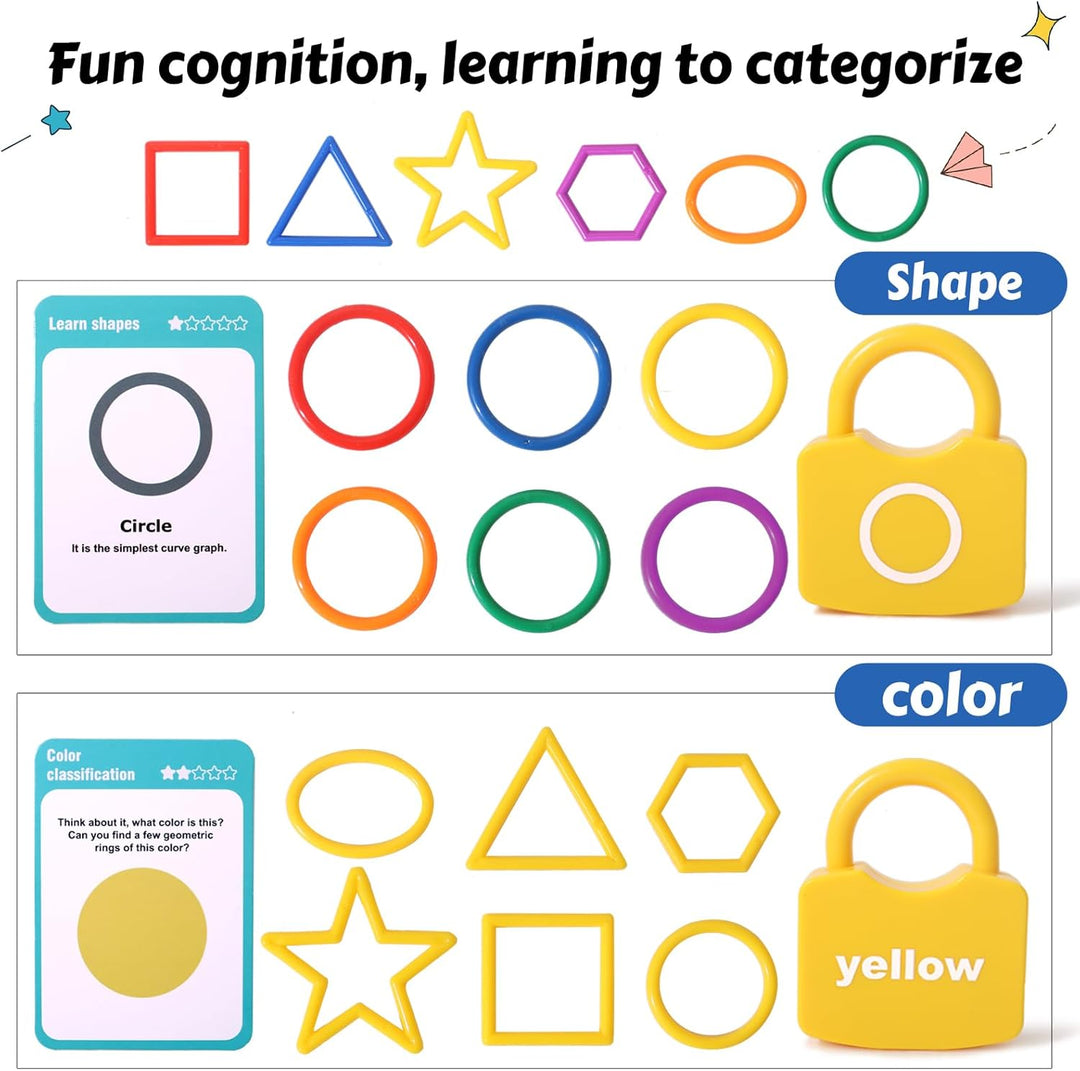 Educational Letter Combination-with 26 Locks, 26 Keys Montessori Preschool Alphabet Learning Game (MOQ 10 Sets)