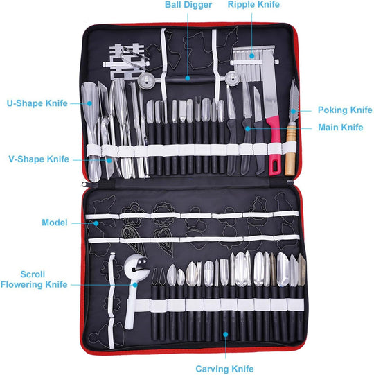 Multifunctional Portable Vegetable Fruit Food Engraving Peeling Kitchen Carving Sculpting Modeling Tools (MOQ 10 Sets)