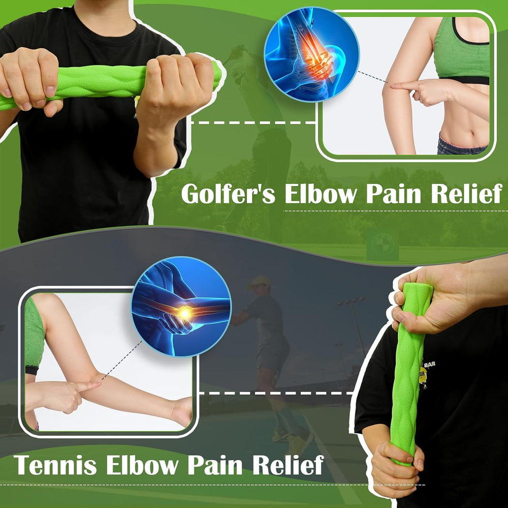 Flexible Non-slip Twisting Hand Exercise Bar,Relieves Tendonitis Pain & Improve Grip Strength, Hand Therapy Bar for Injury Recovery & Tennis Elbow (MOQ: 10 Sets)