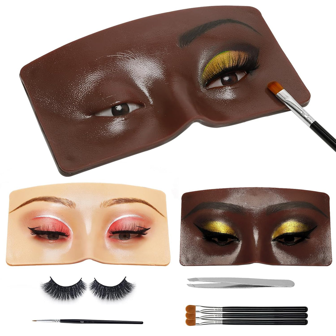 Professional Silicone 3D Eyebrow Eye Makeup Training Practice Skin Makeup Tool (MOQ 10 Sets)