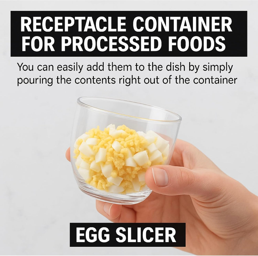 3-in-1 Egg Slicer with Stainless Steel Wires
