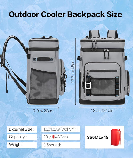 Waterproof Insulated Cooler Backpack Insulated Leakproof Thermal Cooler (MOQ 10 Sets)