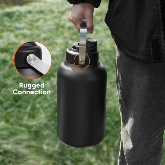 Stainless Steel 1 Gal Insulated Water Bottle For Hot & Cold Drinks