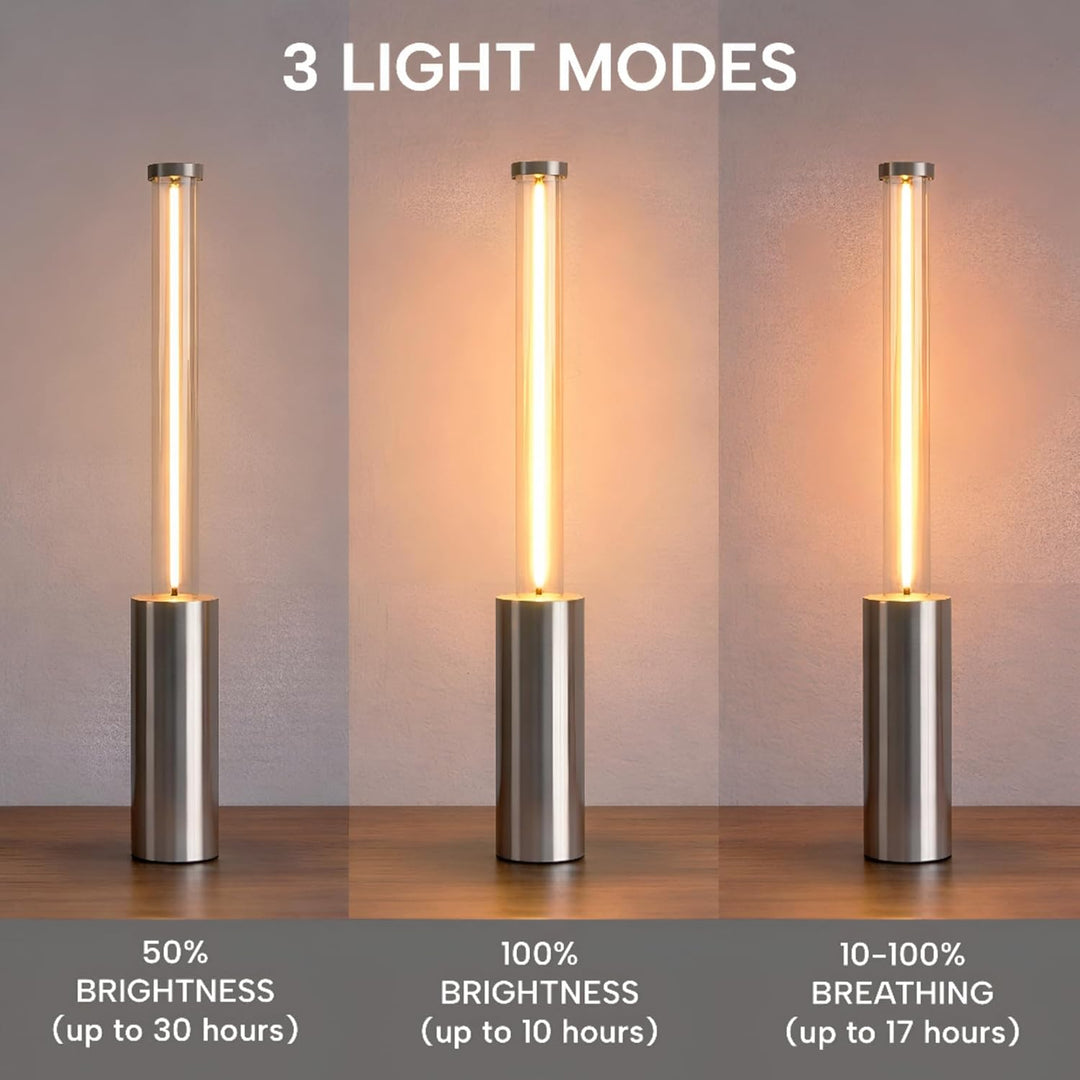 Modern Rechargeable LED Tube Table Lamp – Minimalist Ambient Desk Light