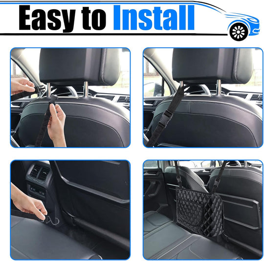 Car Storage Mesh Bag, Front Seat Storage Hanging Bag, Multifunctional Car Storage Bag