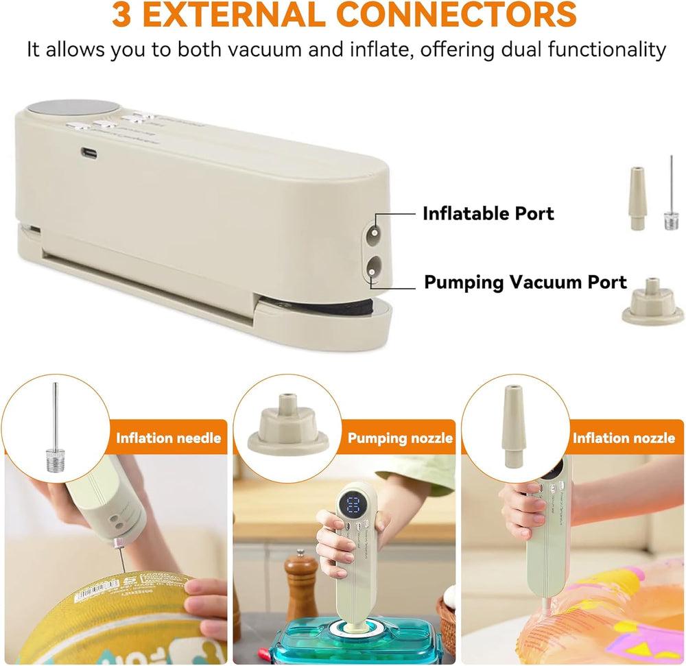 3 in 1 Portable Vacuum Food Sealers Food saver (MOQ 10 Sets)