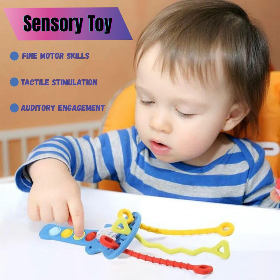 Montessori Pull String Toy activity Fidget Toy for Babies (MOQ 10 Sets)