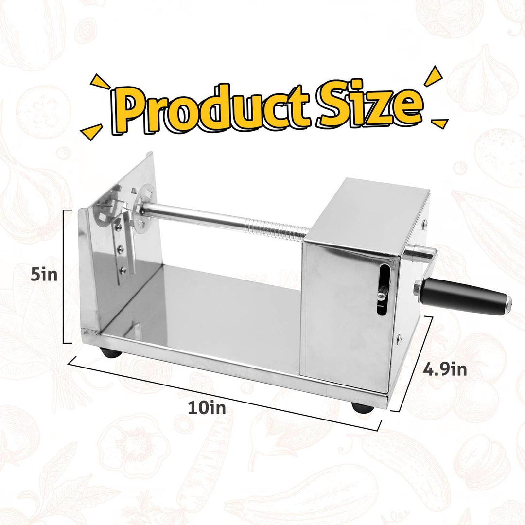 Stainless Steel Potato Chip Cutter/Spiral Slicer Machine Metal Material