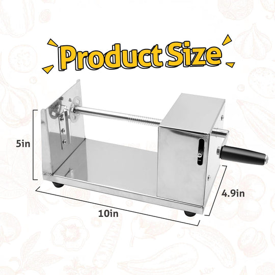 Stainless Steel Potato Chip Cutter/Spiral Slicer Machine Metal Material