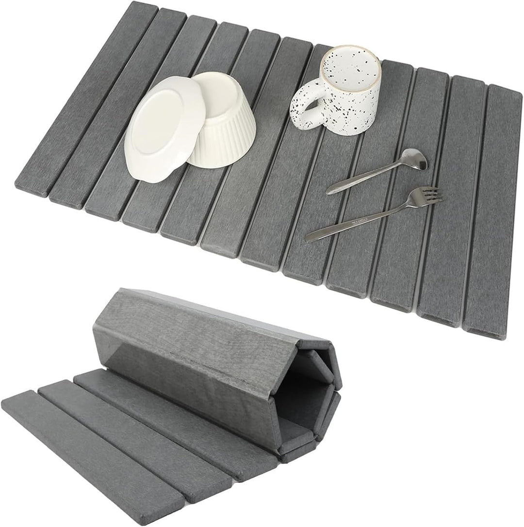 Super Absorbent Diatomite Drying Stone — Fast-Dry Eco Mat for Dishes, Counters & Bathroom Sink