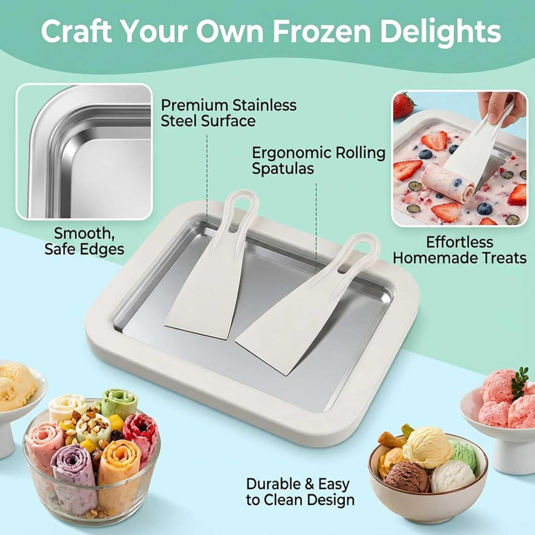 Stainless Steel Freezing Plate for Rolled Ice Cream (MOQ 10 sets)