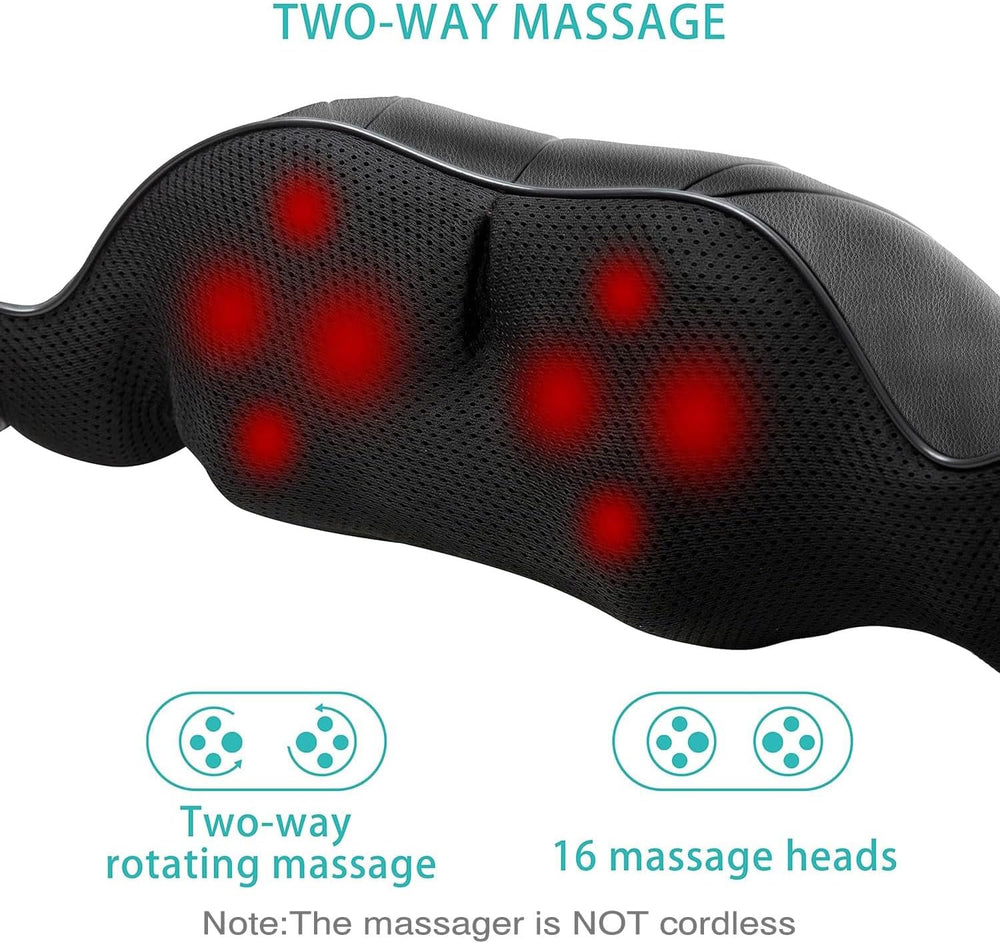 Pain Relief Vibration Body Massage Infrared Heating Neck Shoulder Massager (MOQ 10 Sets)
