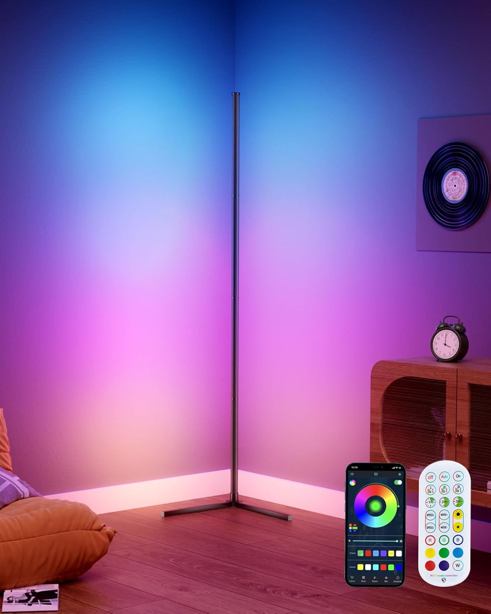 Dynamic Light Effects and Music Sync - App and Remote Control LED Lamp (MOQ 10 Sets)