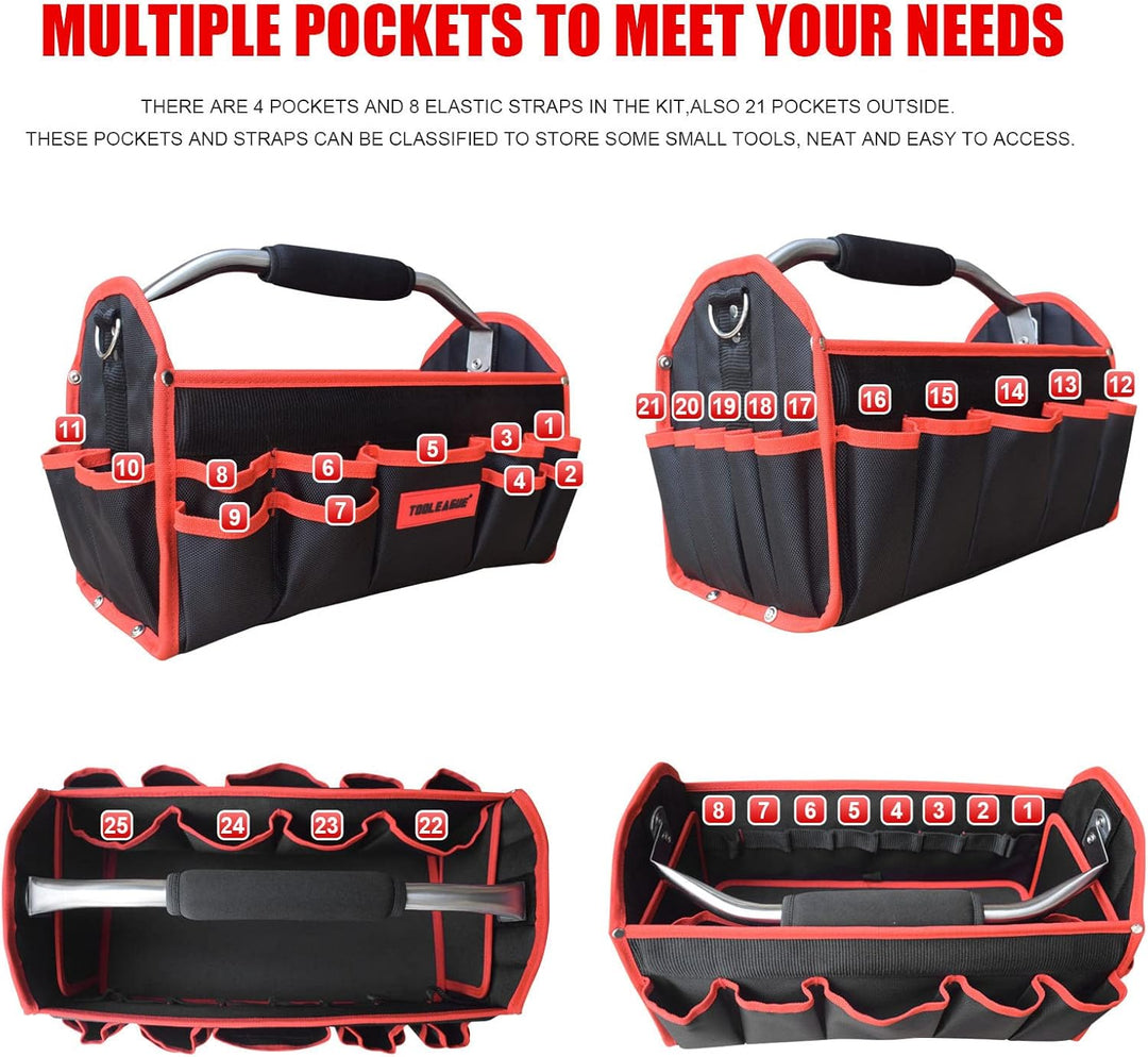 Tool Carrier with Adjustable Shoulder Strap Open Top Veto Tool Bag (MOQ 10 Pcs)
