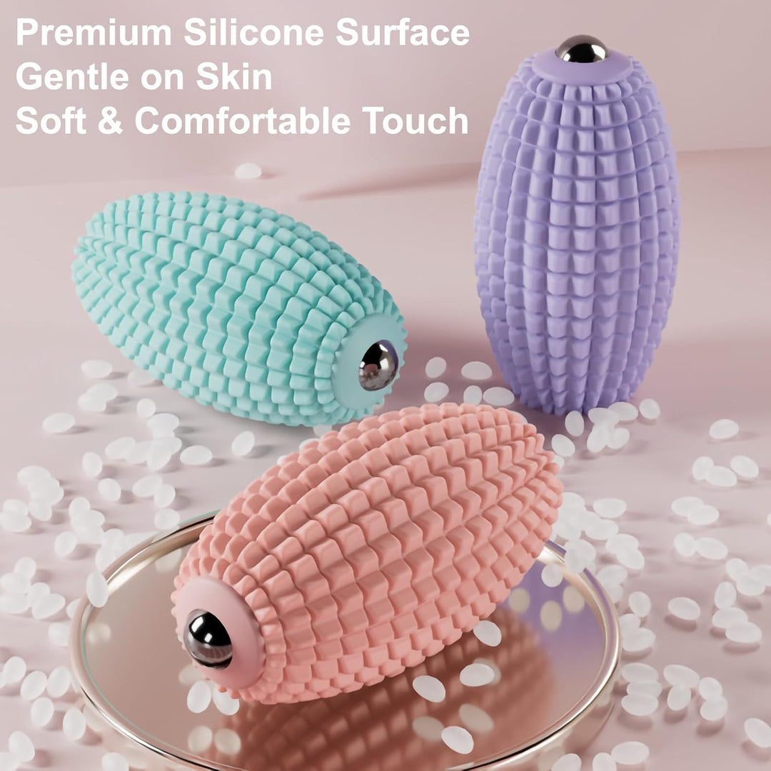 Yoga Fitness Deep Massage Relax Olive Fascia Silicone Massage Ball Roller for Arm Foot Body Waist