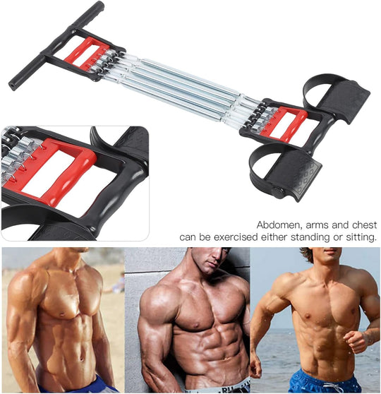 3 in 1 Chest Clip Muscle Pedal Spring Chest Expander , Pedal Puller (MOQ 10 Sets)
