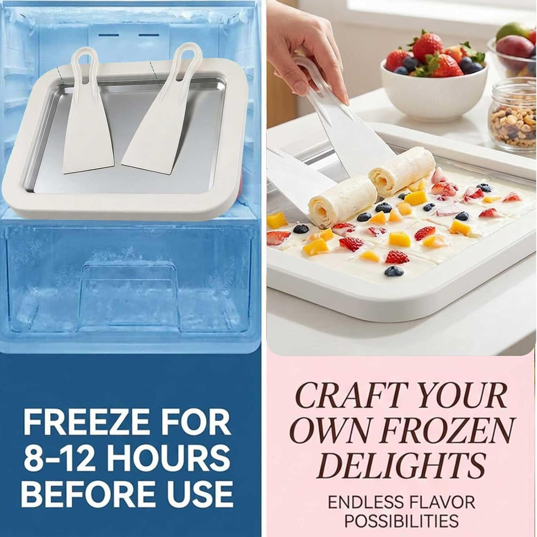 Stainless Steel Freezing Plate for Rolled Ice Cream (MOQ 10 sets)