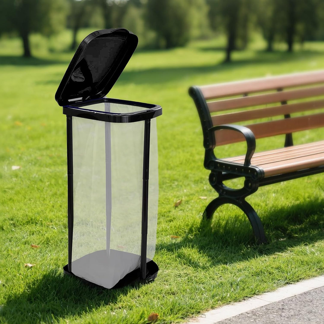 Foldable Trash Bag Stand – Adjustable Portable Garbage Rack Holder for Camping, Kitchen & Outdoor Use (MOQ 10 Sets)