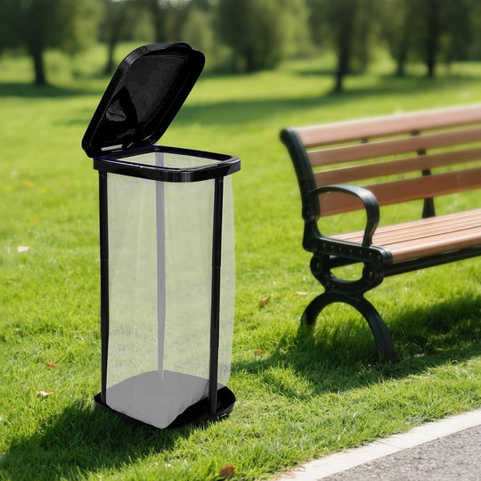 Foldable Trash Bag Stand – Adjustable Portable Garbage Rack Holder for Camping, Kitchen & Outdoor Use (MOQ 10 Sets)