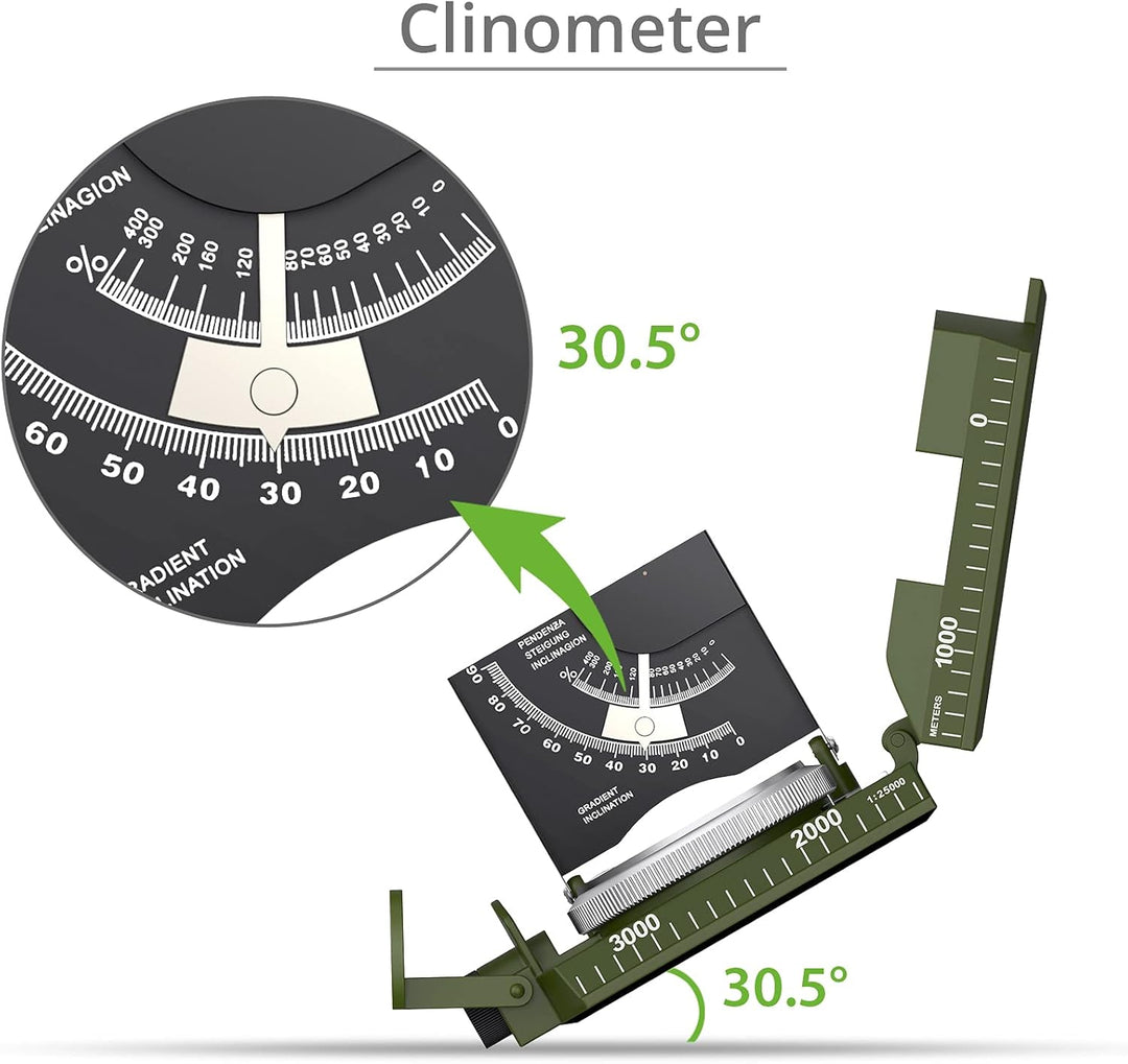 Waterproof Multipurpose Survival Camping Hiking Compass Geological Digital Compass Camping Equipment