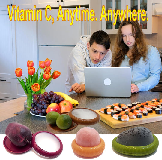 Eco‑Friendly Reusable Silicone Produce Pods – 4‑Pack Stretch Containers for Fruit & Veggie Storage (MOQ 10 Sets)
