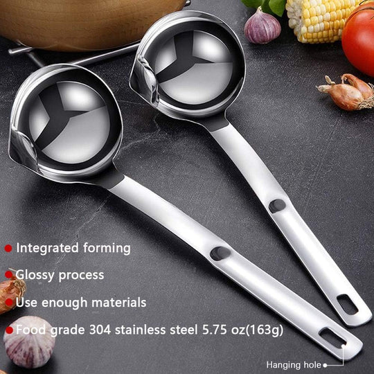 Stainless Steel Oil Separator Soup Ladle fat & Gravy (MOQ 10 Sets)