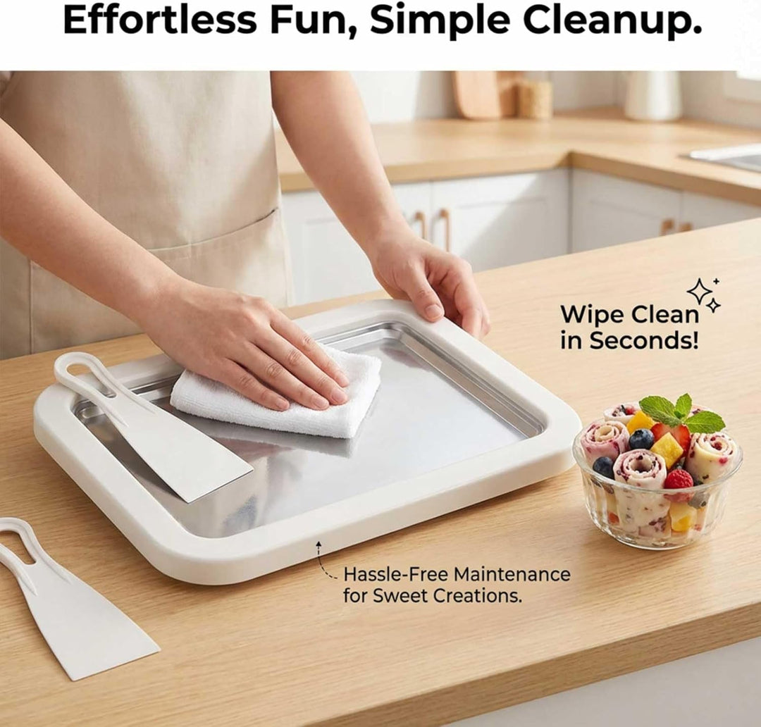 Stainless Steel Freezing Plate for Rolled Ice Cream (MOQ 10 sets)