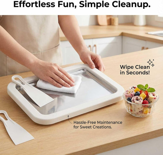 Stainless Steel Freezing Plate for Rolled Ice Cream (MOQ 10 sets)