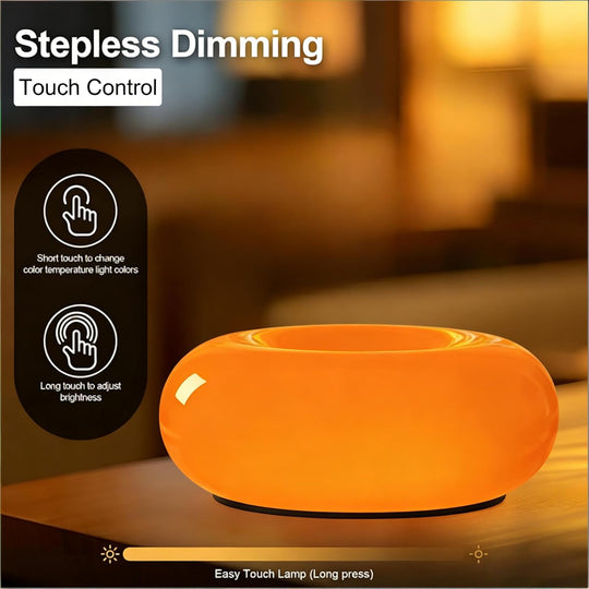 Modern Dimmable Ambient Table Lamp with Touch & Remote Control – Warm LED Mood Light for Bedroom, Living Room & Nightstand