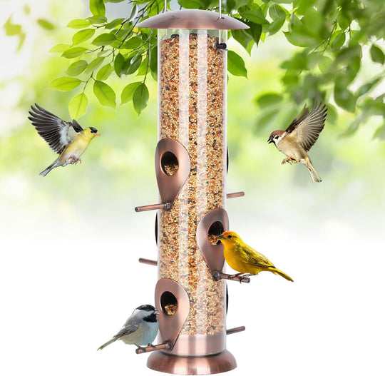 Outdoor Metal Bird Feeder Hanging Cross-Border Bird Hanging Feeder (MOQ 10 Sets)
