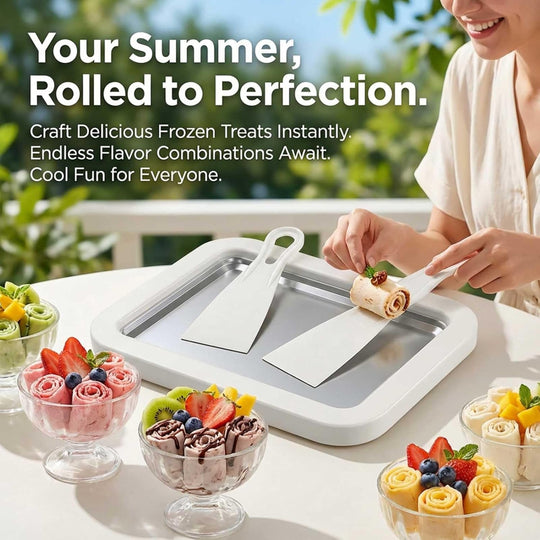 Stainless Steel Freezing Plate for Rolled Ice Cream (MOQ 10 sets)